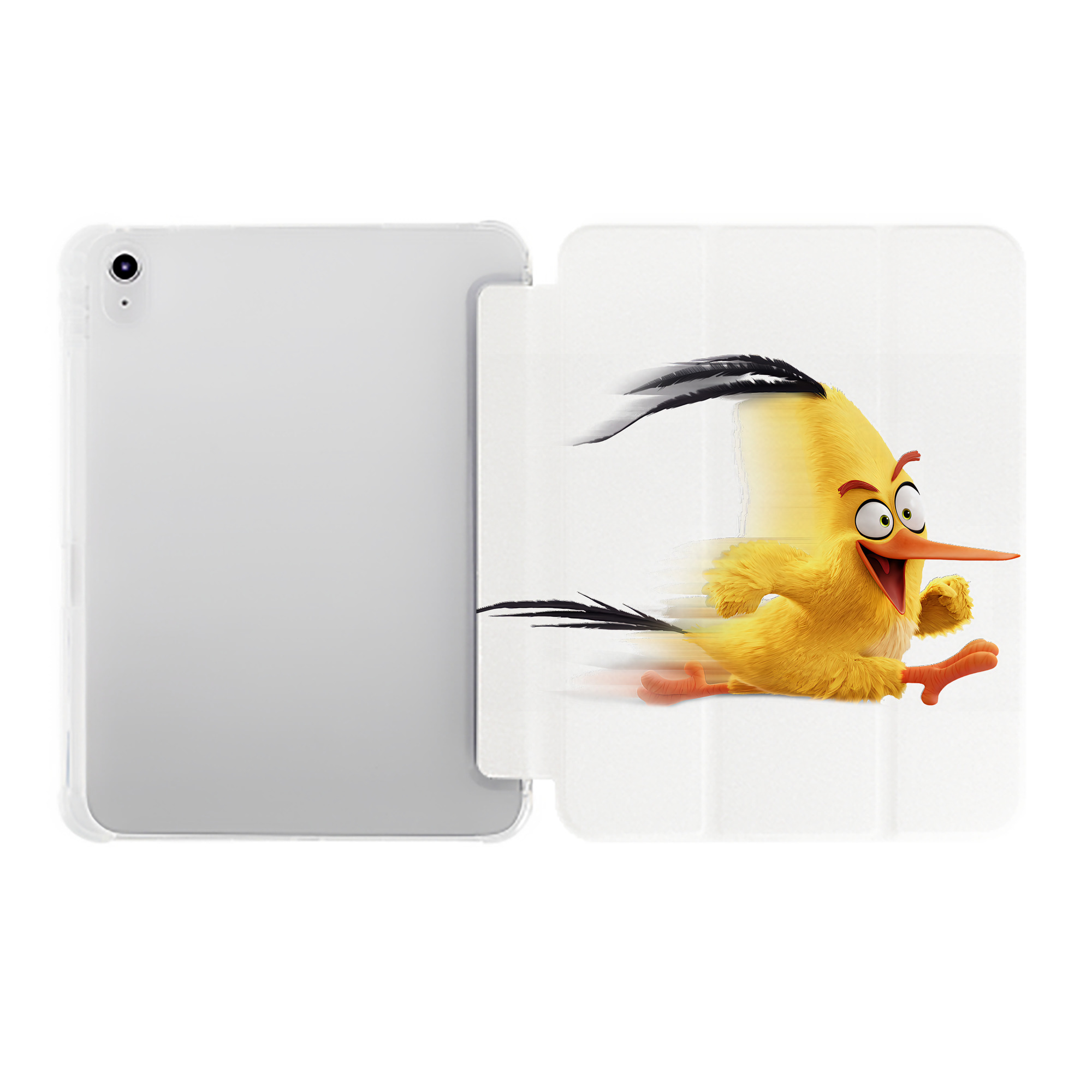 （画像用） Angry Birds アングリーバード IPad ケース ペン収納付き 三つ折りスタンド PUレザー×シリコン 対応機種9.5/10.5/10.9インチ